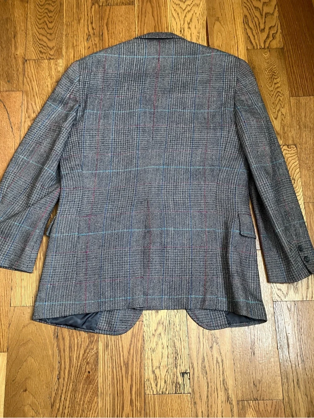 Vintage Brooks Brothers Sport Coat Gray Tweed Sz 42R 8400 83067 Silk Linen Wool